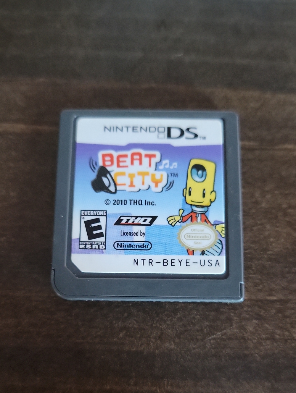 Nintendo DS Beat City Cartridge - Gray with Colorful Label